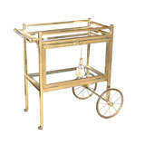 Brass and Glass 'Pastry' Cart