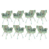 Set of Eight  MID CENTURY RUSSELL WOODARD Sculptura chairs