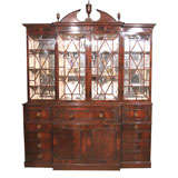 Mahogany Two Part Breakfront