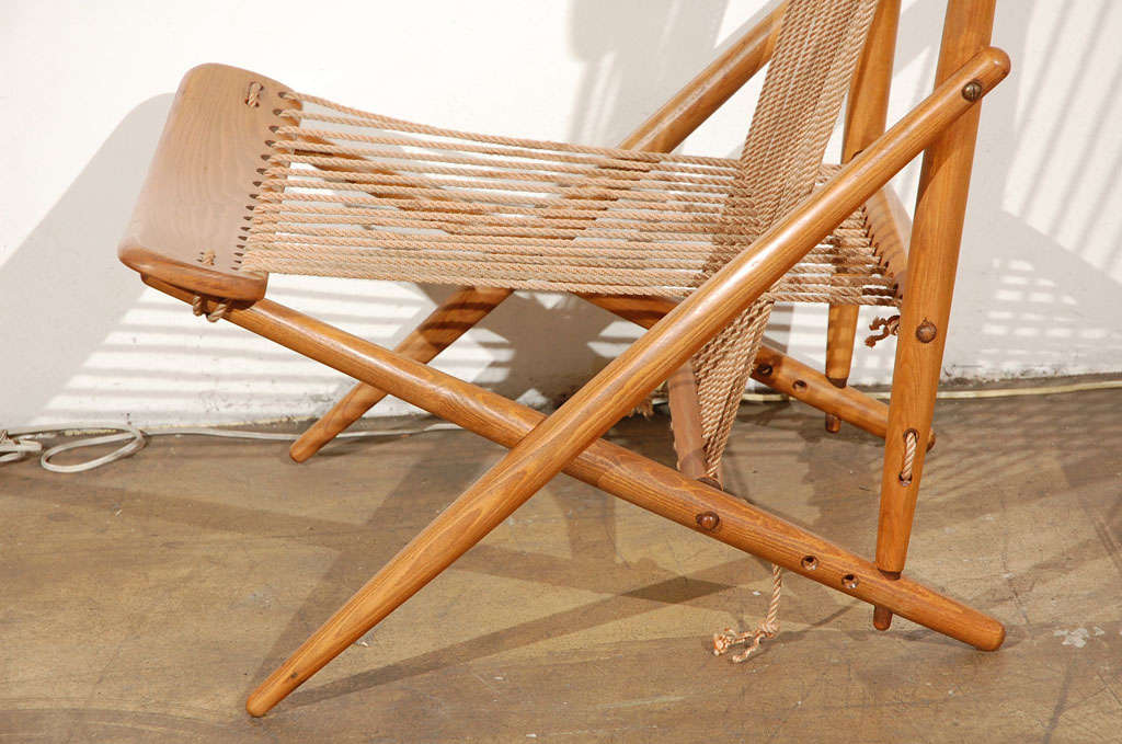Rare Maruni japanese  Rope Chair 1
