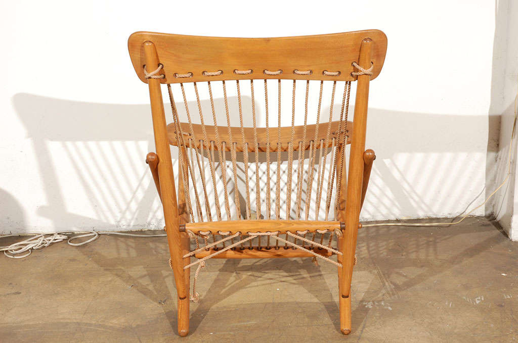 Rare Maruni japanese  Rope Chair 3