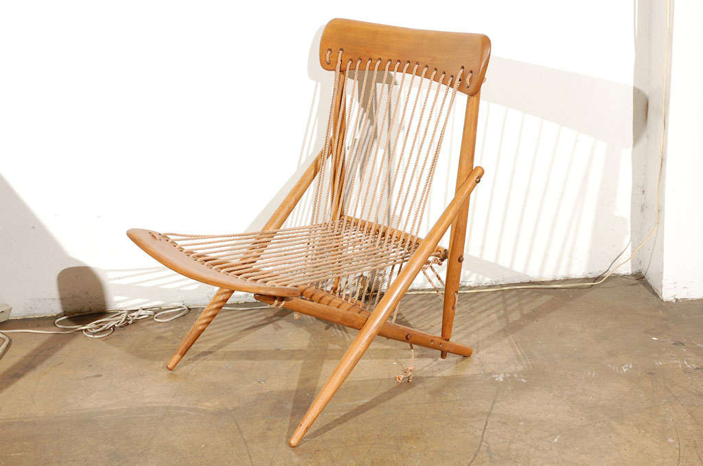 Very nice and and rare Maruni rope chair.