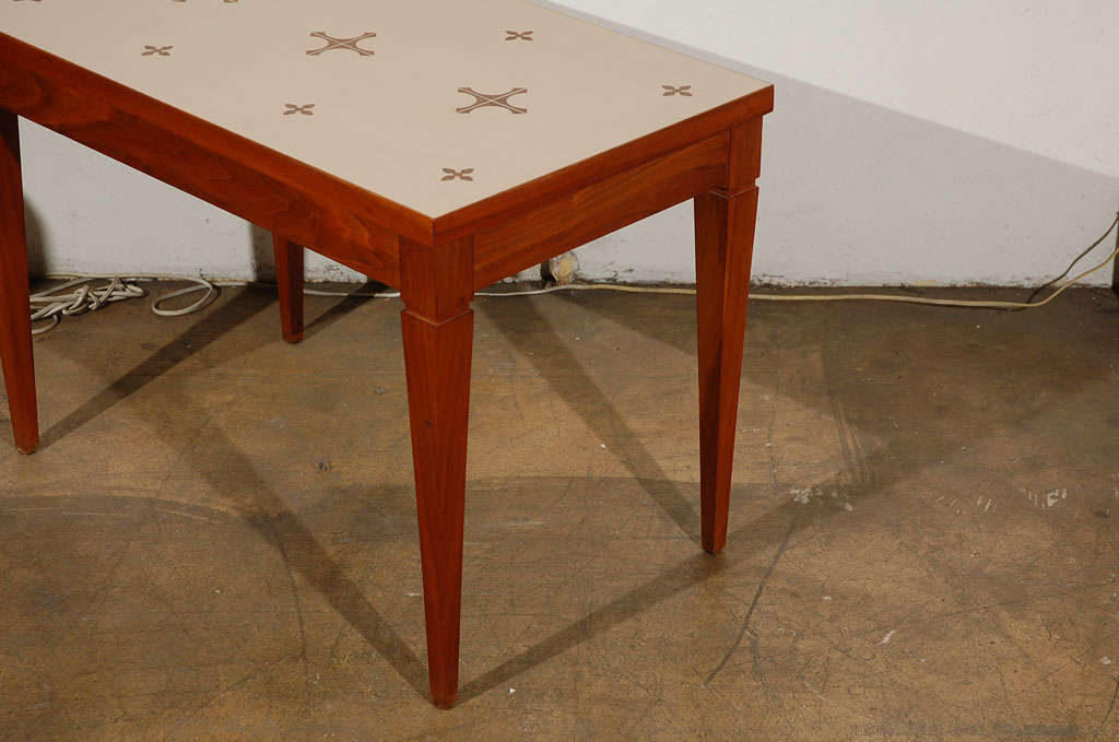 Frank Rohloff Side Table with Plastic Inlaid 1