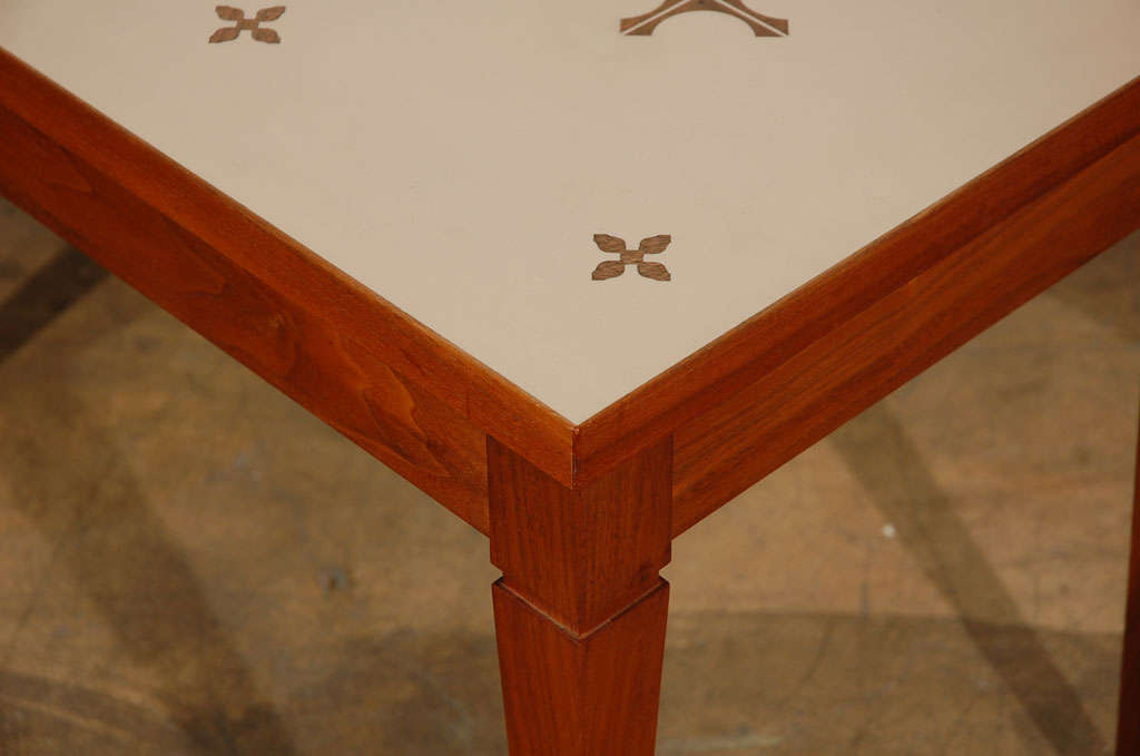 Frank Rohloff Side Table with Plastic Inlaid 2
