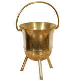 Large Harald Buchrucker ice bucket in brass signed bottom