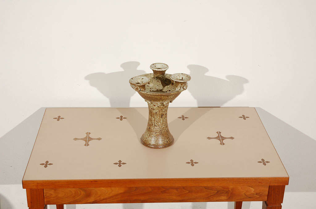 Vivika and Otto Heino Ceramic/Pottery Vase Candleholder Signed 2