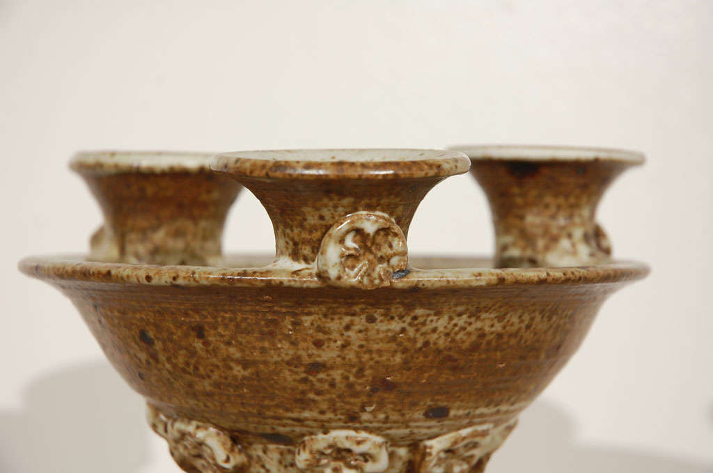Vivika and Otto Heino Ceramic/Pottery Vase Candleholder Signed 4