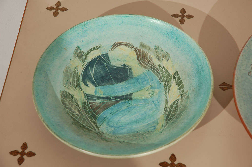 Canadian Susan & Theo Harlander Plate and Charger Ceramic/Pottery signed