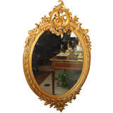 19thCentury  Louis XV gilded large mirror