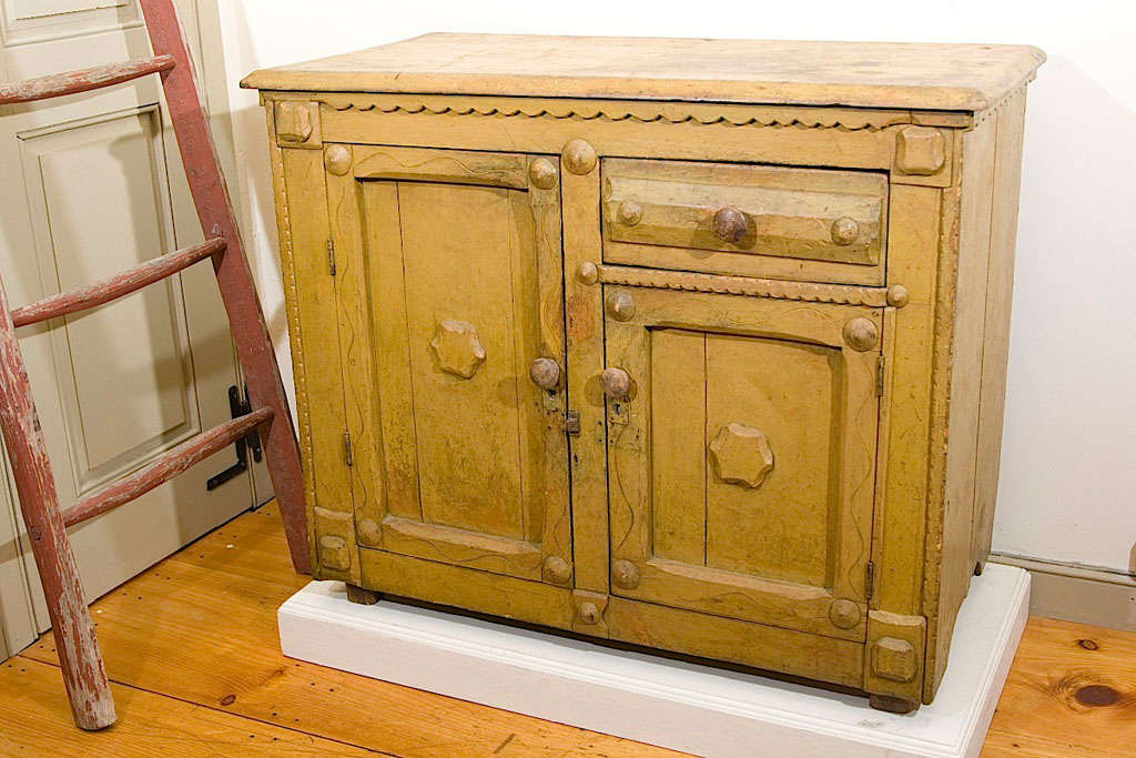 19th C.  Pennsylvania Whimsical Country Cupboard