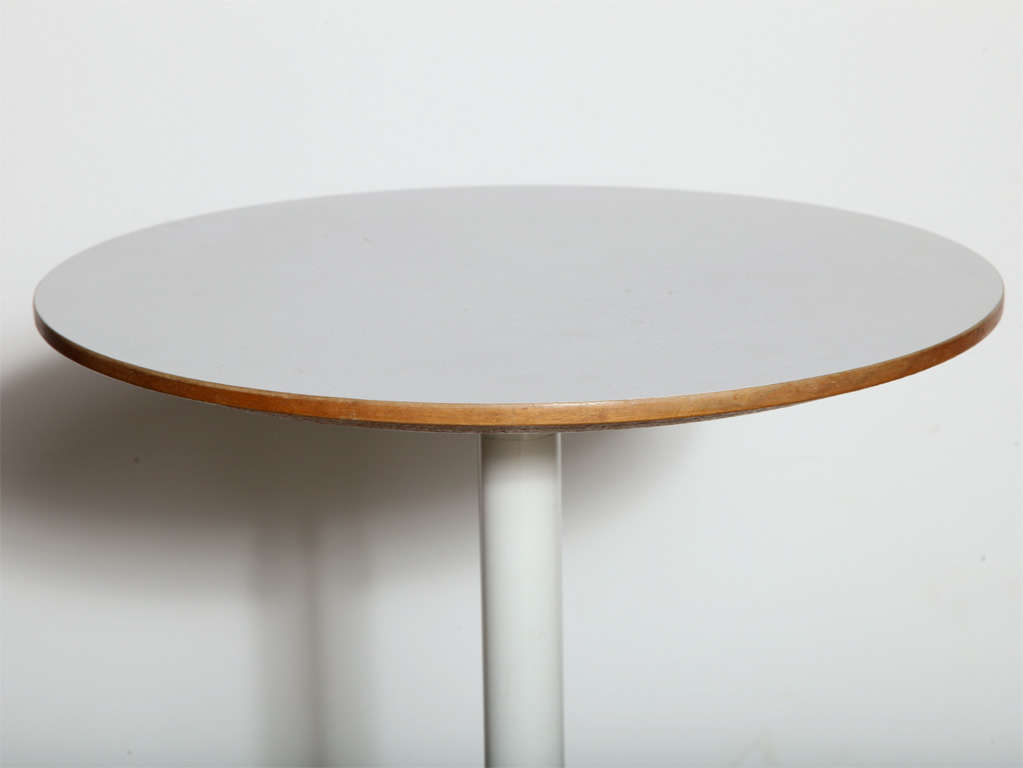 1960's George Nelson for Herman Miller White 5451 Occasional Table In Good Condition In Bainbridge, NY