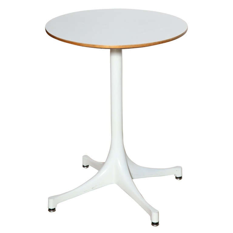1960's George Nelson for Herman Miller White 5451 Occasional Table