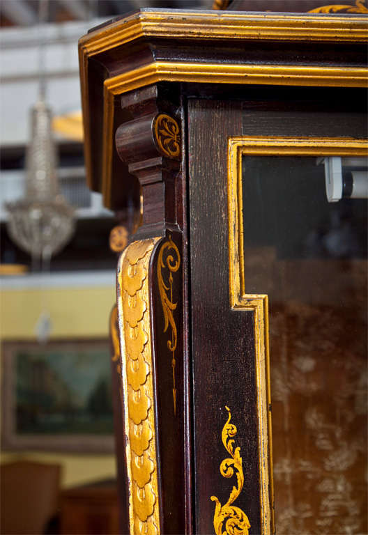 English Chinoiserie Style Curio Cabinet