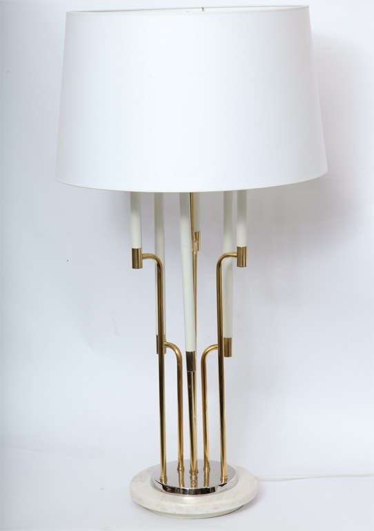 A Pair of 1950's Modernist Candelabra Table Lamps