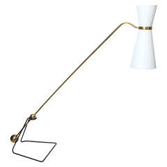 A 1950's French Articulated Floor Lamp by Pierre Guariche