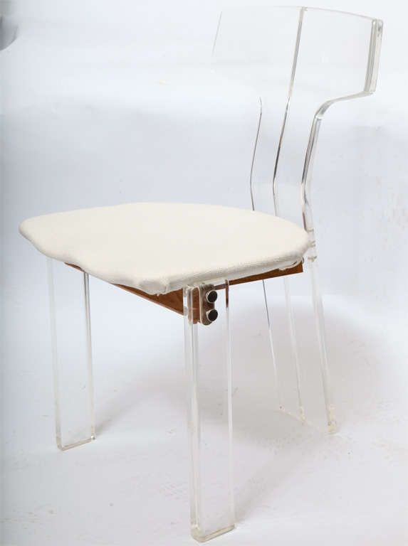A set of 1960's  Modernist Lucite Chairs