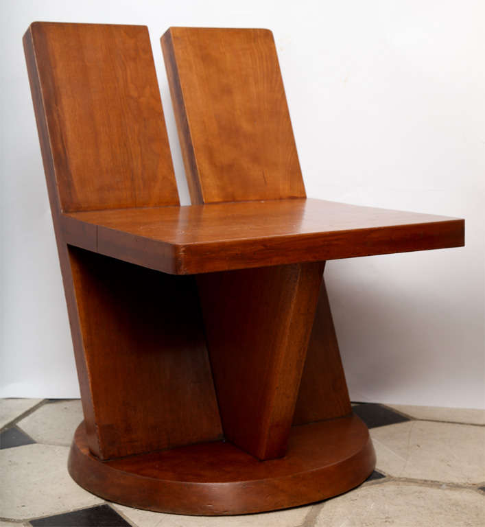 A 1940's French Architectural Chair by Maxime Old 4