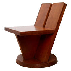 A 1940's French Architectural Chair by Maxime Old