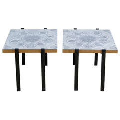 Pair of 60
s French Modernist Tables