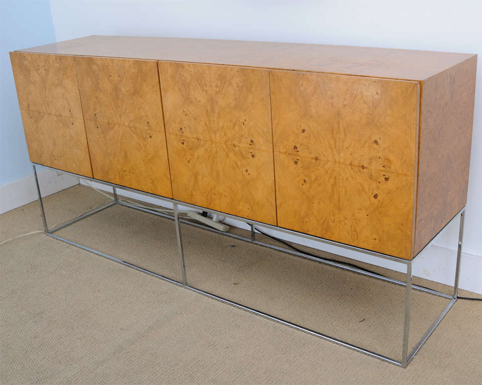 Minimalist Milo Baughman  1970's Server/Sideboard