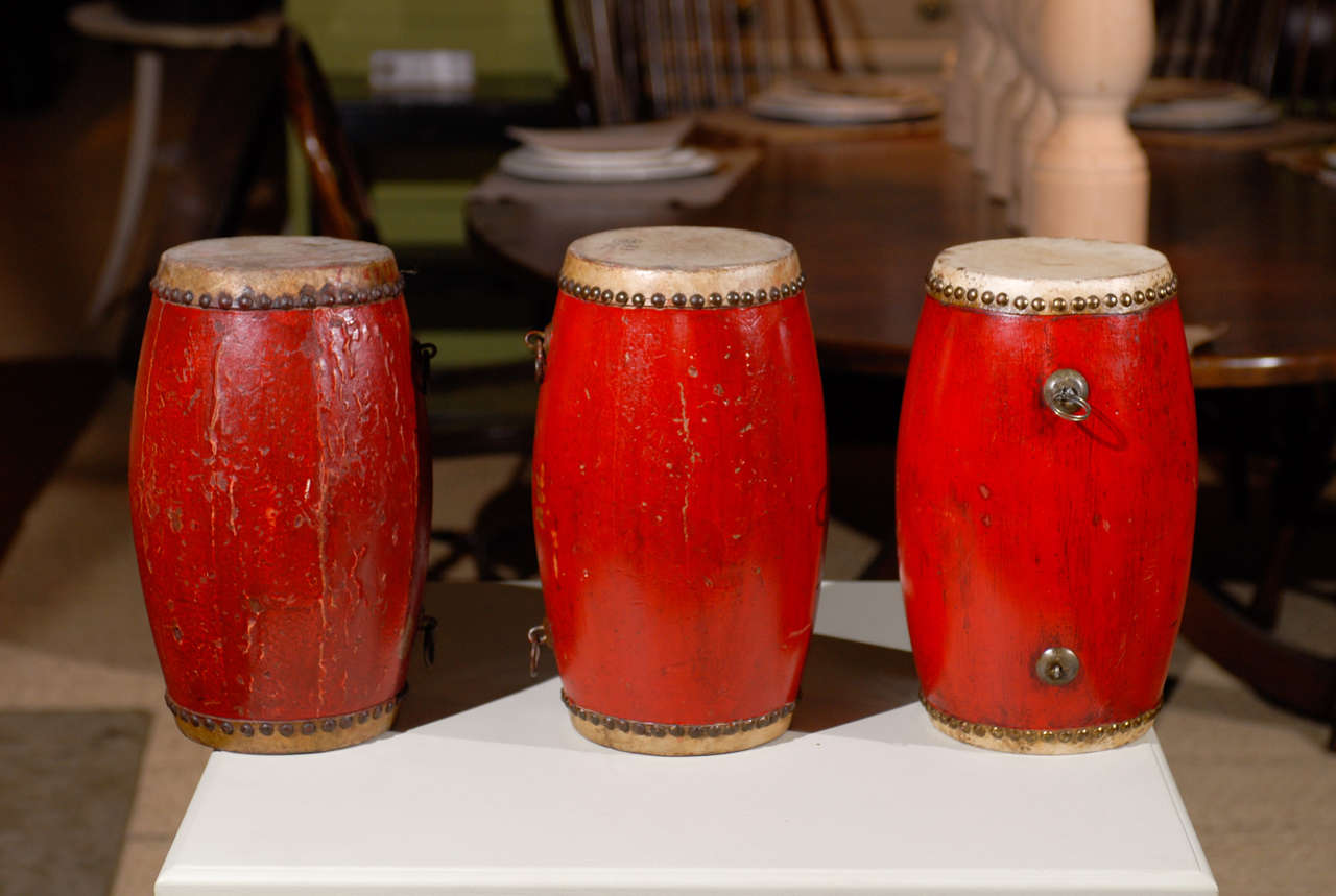 Red Tribal Drums