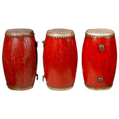 Red Tribal Drums