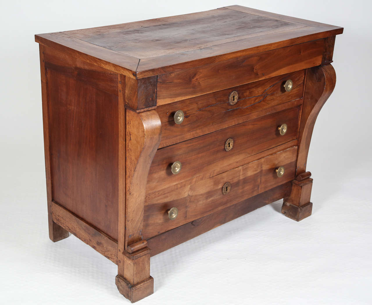 Walnut 1820's French Commode For Sale