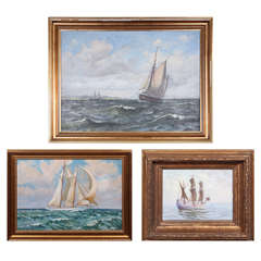 Vintage Sail Boat Paintings