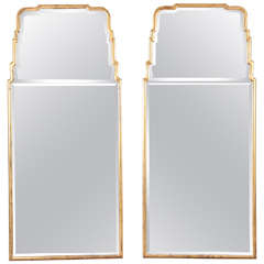 Giltwood Queen Anne Style Mirrors