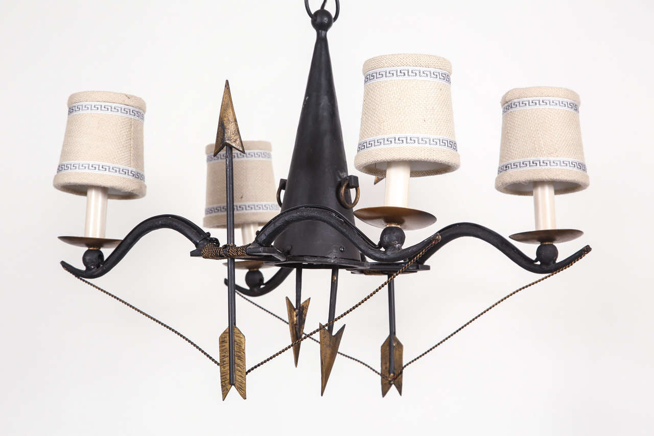 Metal Arrow Chandelier