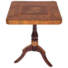 Italian Marquetry Side Table