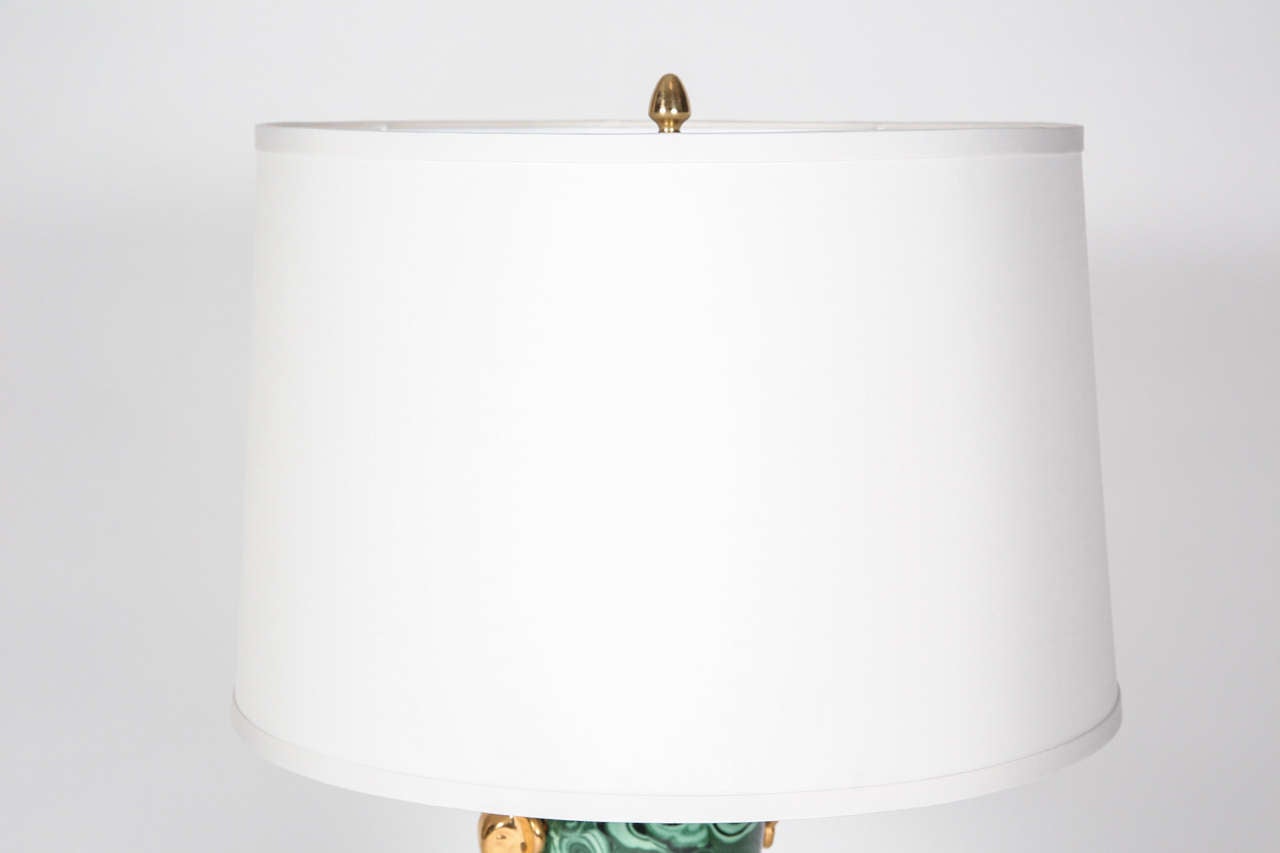 Malachite Table Lamps For Sale 1