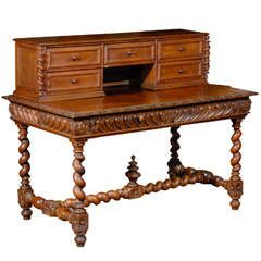 Beautiful French Gothic Revival  Desk