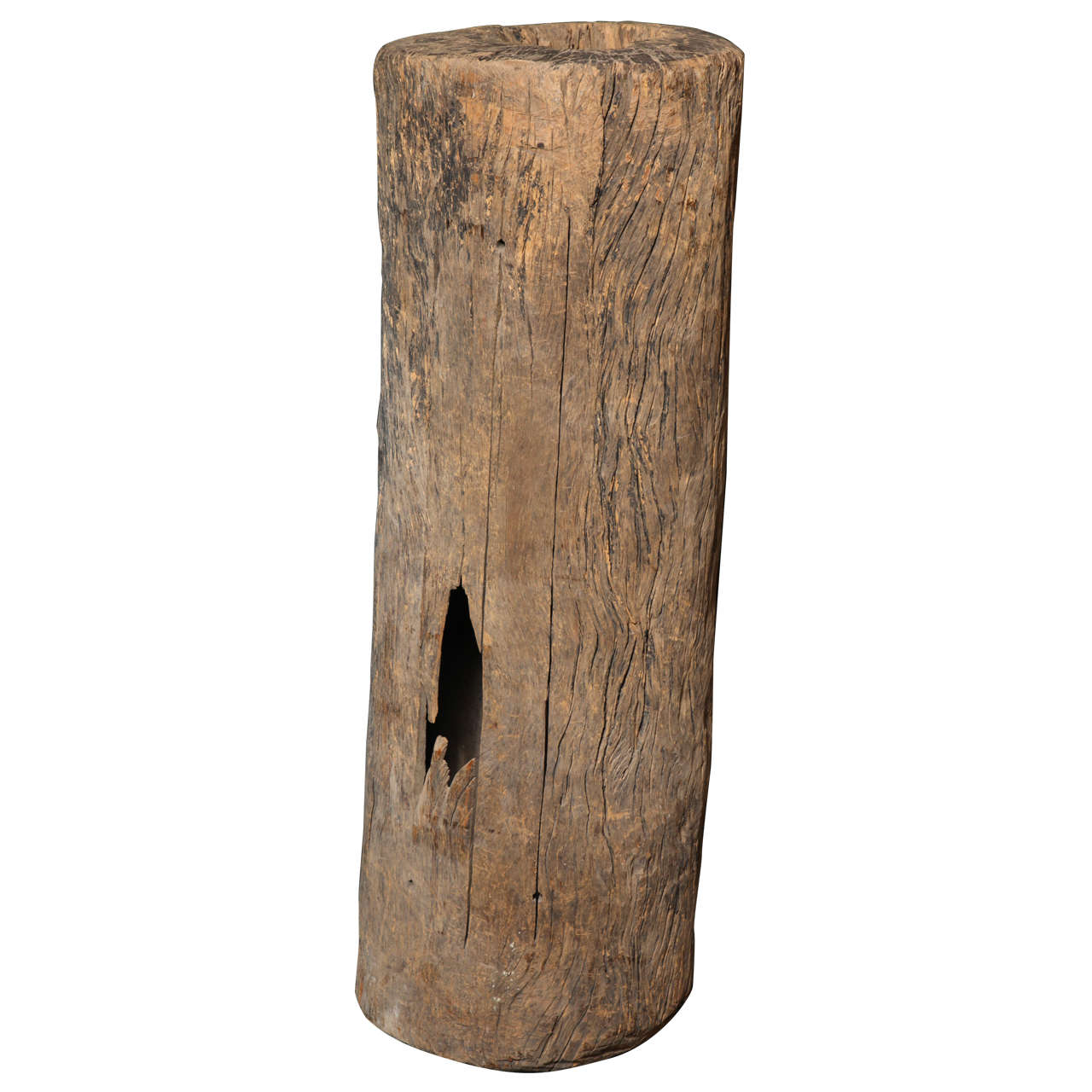 Rare African "Slit Drum" Carved from Single Log For Sale
