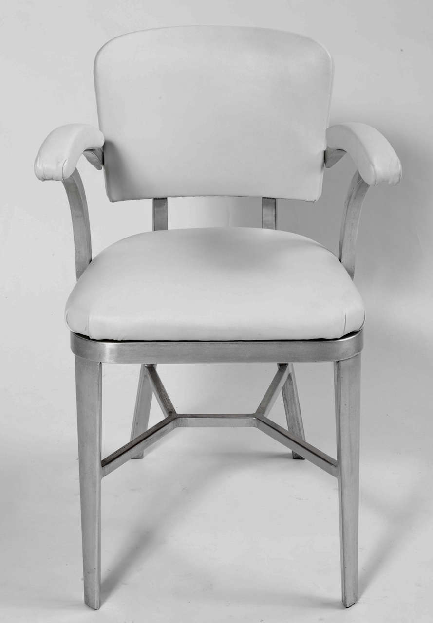 1960s Pair of Italian Steel Structure Armchairs