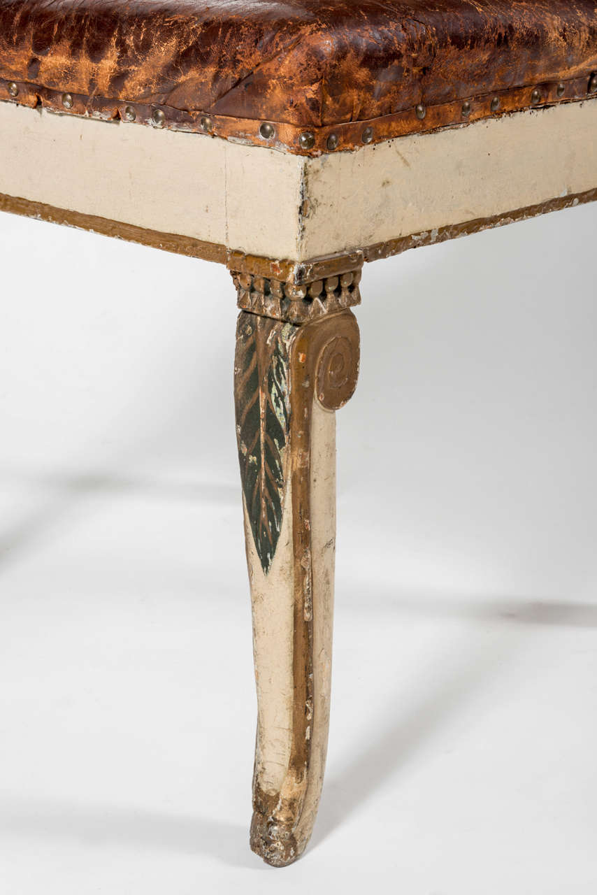 19th Century Rare Empire Desk Chair For Sale
