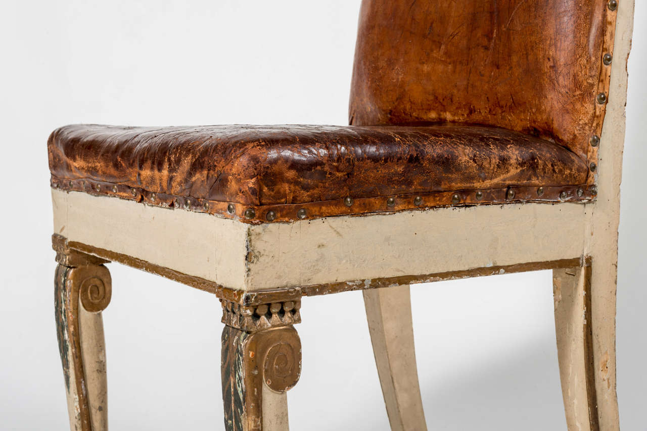 Wood Rare Empire Desk Chair For Sale
