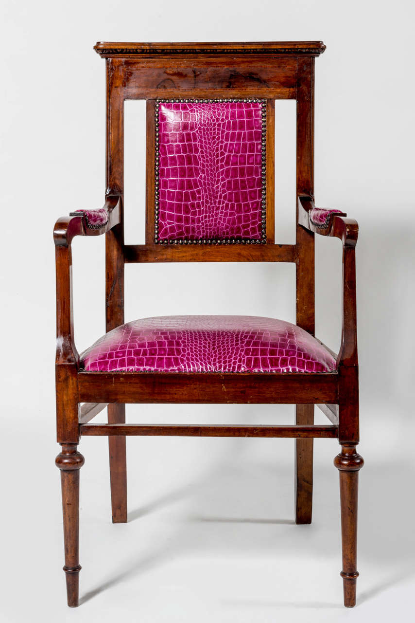 Very Elegant 19th Century Mahogany Desk Armchair