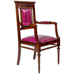 Very Elegant 19th Century Mahogany Desk Armchair