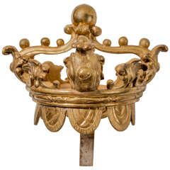 Used 18th Century Italian Carved Gilded Corona