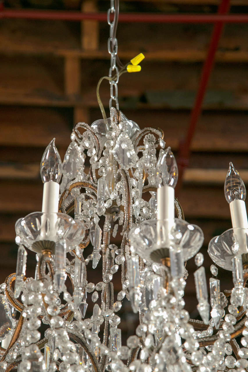 Vintage French Marie Therese Crystal Chandeliers 1
