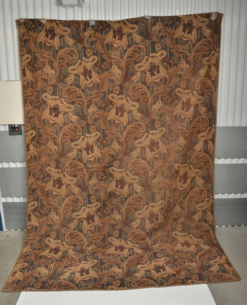 English Arts & Crafts Jacquard Tapestry Textile Panel