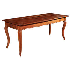 Provincial French Cherry Cabriole Leg Table