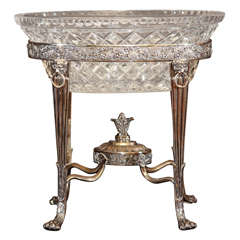 Vintage English Regency Style Silver Plate Center Piece