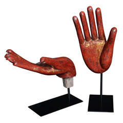 Red & Gold Buddha Hands