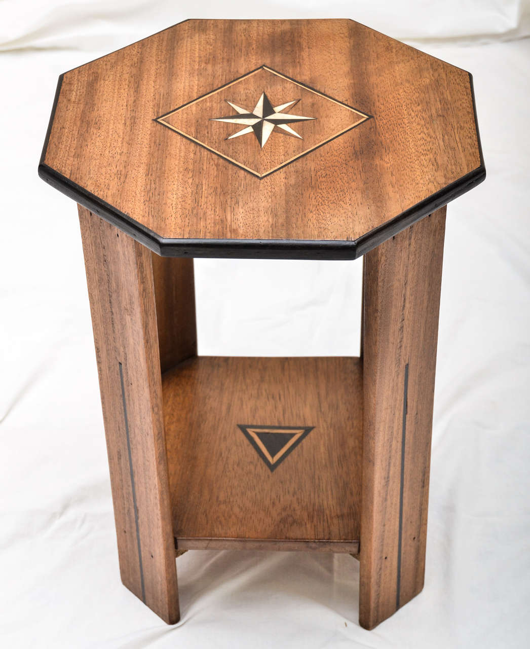 1930's Eng. Colonial Inlaid Occasional Table