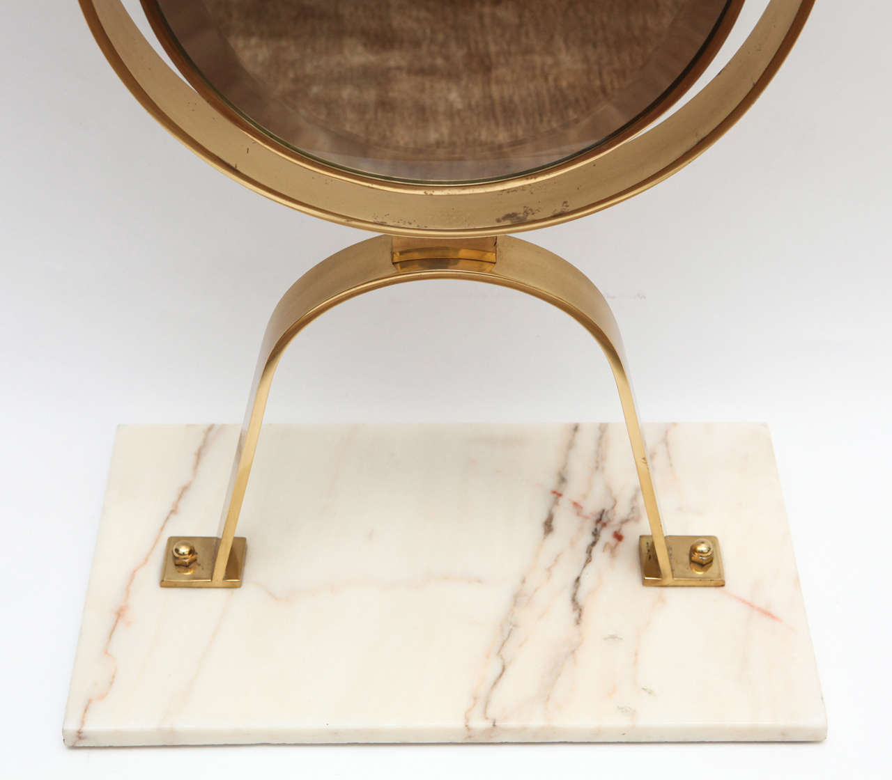 Mid-20th Century Italian Brass Cheval Mirror