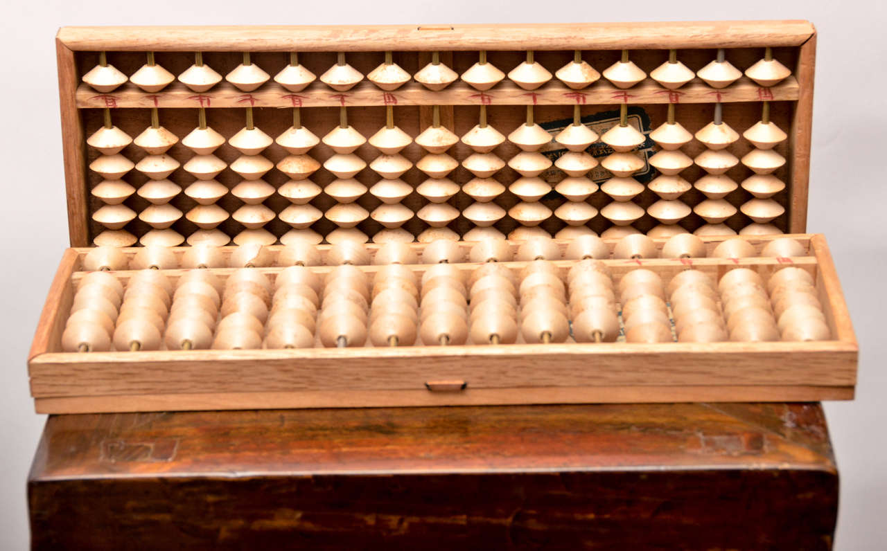 Mid Century Japanese Abacus ( 2 available, priced and sold separately )
