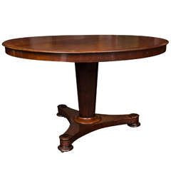 Mahogany Tilt-Top Center Hall Table 6
