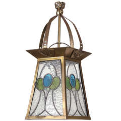 Brass Prairie Style Lantern 12